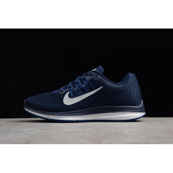 Nike Erkek Air Zoom Winflo 5 Midnight Lacivert / Gümüş Gri / Mavi Koşu Ayakkabısı Türkiye - 09WZVGMW